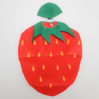 역할놀이 아동 과일 의상 딸기, 단품, 선택완료