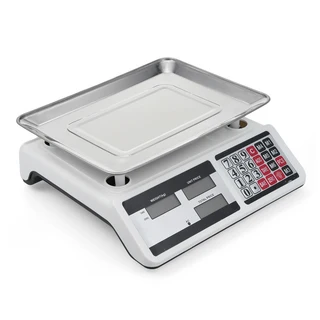 40KG 디지털 가격 계산 저울 전자 대형 플랫폼 듀얼 LCD 디스플레이 큰 버튼 상업용 식품, 01 US Plug