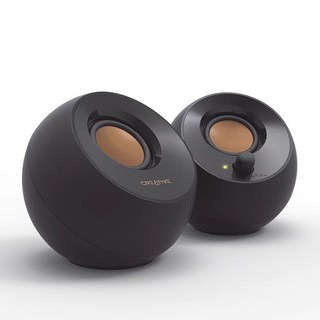 [청이스토어] CREATIVE RGB 조명 블루투스5 .3유무선 usb스피커 Pebble 시리즈 최고PC스피커 고음질 오디오 음성감지 중저음포 3d 서라운드 미니스피커 노트북 스피, 블랙, Pebble V3