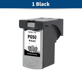 프린트 프린터 호환 HINICOLE-PG 50 CL 잉크 카트리지 교체 캐논 Pixma MX308 세트, 1개, 01 1 Black