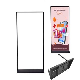 간판 철제 대형 T배너 거치대 800x1800mm 와이드 사이즈 입간판 형식 안정성 설계 강화 실외용 양면, Black