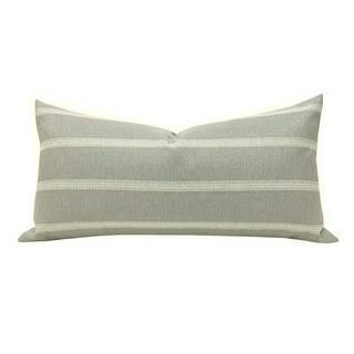 소파용 슬로우 카우 캐시미어 직사각형 베개 커버 장식용 요추 던지기 12 x 24 인치 네이비 블루, Dgrey Mixed Off White, 24" x 12" (Pack of 1)