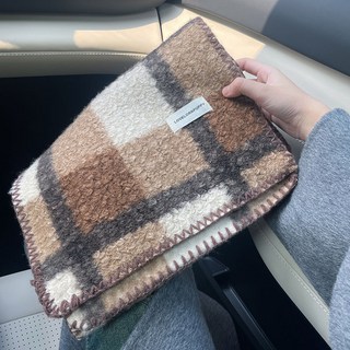 優選好物韓系秋冬慵懶風圈圈毛絨針織圍巾女 冬季百搭保暖圍脖情侶格子披肩 保暖圍巾 圍巾 小圍巾圍脖 交換禮物