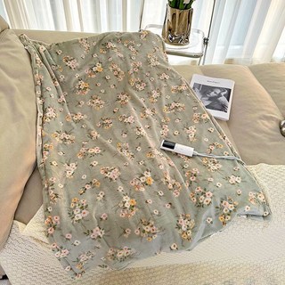 電熱毯 熱敷墊 熱敷毯 電熱披肩 肩頸熱敷墊 加熱墊 電熱毯單人蓋腿護膝暖身毯調溫發熱毯蓋毯可拆洗加熱毯辦公室取暖