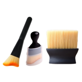 차량용 먼지털이개 틈새 초미세브러쉬 에어컨 송풍구 청소 솔 3종 세트, 3개