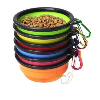 늘넷 애견 접이식 그릇 색상랜덤 4개 강아지식기