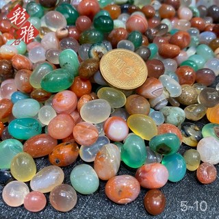 《彩雅寶石精品》 各色滾石晶粒 水晶碎石 紅磚玉 東菱玉 粉晶 七彩瑪瑙 靑金石 黃水晶 1000g