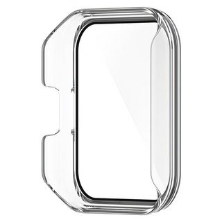 Realme Watch 2 Pro PC鋼化玻璃一體錶殼 全包覆手錶保護殼, 透明白, 1個