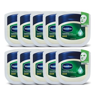 Vaseline 凡士林 玻尿酸補水面膜, 1片, 10片