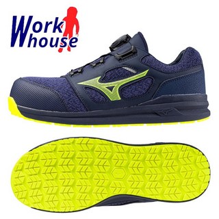 【Work house 台灣獨家配色】美津濃 MIZUNO BOA旋鈕 塑鋼頭 輕量工作鞋 防護鞋 F1GA225214