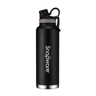 CorelleBrands 康寧餐具 316不鏽鋼保溫運動瓶 1.5L (黑/藍/白) 保冷 大容量, 黑, 1個