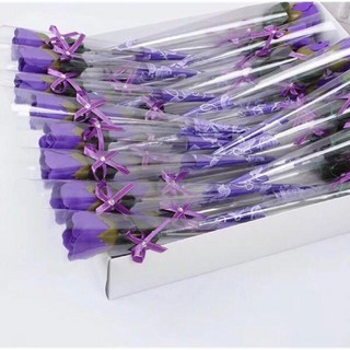 禮之喜悅 香皂玫瑰花束 情人節花束 香皂花 畢業花束 求婚花束, 紫, 1個