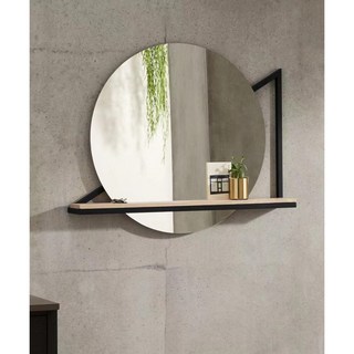 台灣製 三角規圓形壁掛鏡（加大版）- 玄關鏡/浴室鏡/掛鏡 - domo