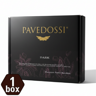 파베도씨] 다크 파베초콜릿 No1 명품 수제 pave 생초콜렛 (선물팩 별도판매), 130g, 1박스