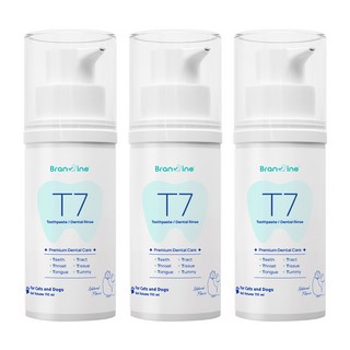 브랜바인 덴탈-위 치약 T7 유산균 효소 후코이단 치약 구취 치은염 치주염, 3개, 110ml