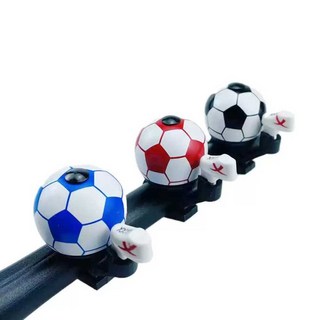 자전거벨 축구공 귀여운 자전거경적 액세서리, 블랙, 1개