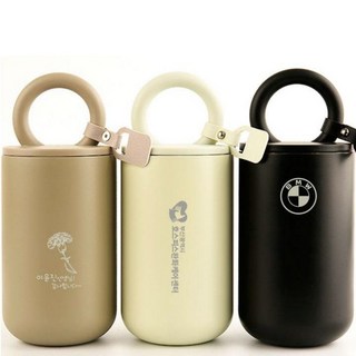 조이 핸들 이중 진공 텀블러 400ml 인쇄가능 최소주문수량30개 판촉물, 단품