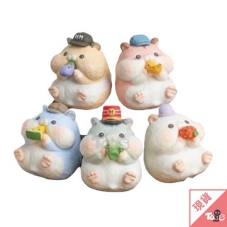 JINART 想作室 木雕聯名 倉鼠樂隊盲盒 (茄子樂鼠 香蕉樂鼠 草莓樂鼠 青蔥樂鼠 西瓜樂鼠), 1個, 單抽