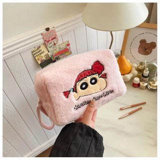 蠟筆小新 奶磚型手提包 零錢包 收納包 首飾包 旅行包 隨身包 耳機包 小包包包 可愛造型，多功能收納