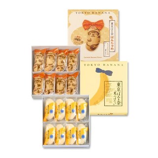 도쿄 바나나 선물 과자 바나나맛 카라멜맛1박스8개입×2먹음비교