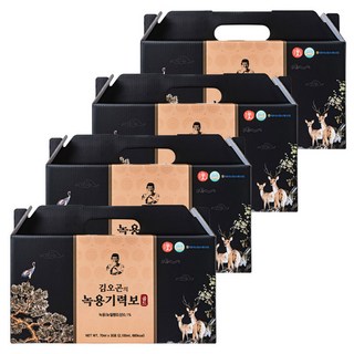 [김오곤의 녹용기력보] 원기회복 십전대보 한약재 진액 4박스, 120개, 70ml