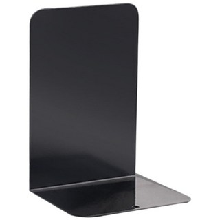 無印風金屬L型書架2入組 書立 書擋 L型書靠 桌上收納書架, 黑色