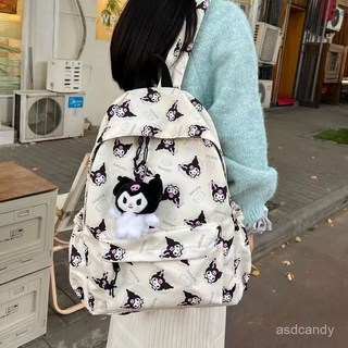 臺灣-出貨庫洛米書包大容量初中高中學生可愛雙肩背包兒童小學生百搭卡通包