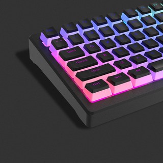 푸딩 블랙 영문각인 이중사출 투명 OEM PBT 반투명 키캡 커스텀 포인트 독거미 키캡, 푸딩키캡, 검은색, 제조사축