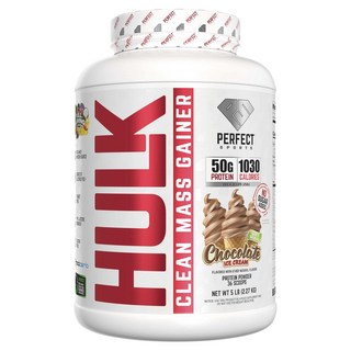 퍼펙트스포츠 헐크 클린 매스 게이너 초콜릿 아이스 크림, 2.27kg, 1개