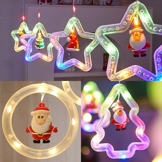 크리스마스 펜던트 LED 줄조명 무드등 팬던트 조명 트리 와이어 전구 카페 별 수면등, 1-6. 스타 건전지 칼라