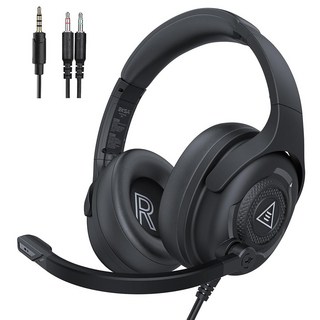 EKSA E4 게이밍 헤드폰 노이즈캔슬링 마이크 3.5mm PS4/PS5/Xbox 호환, 없음, 1개