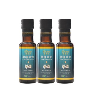 愛善那頂級純黑種草油(高含量百里醌純素食), 3個, 100ml
