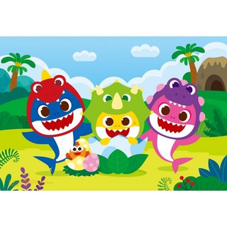 肚量書店 士耘 BABY SHARK 碰碰狐 70片拼圖 PUZ0415A1(70片)MIT正版授權, 1個