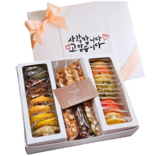 종합 수제쿠키 답례품 쇼핑백무료 선물포장 무료 샤브레 르뱅쿠키 오란다 종합선물세트, 1세트, 1.5kg