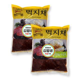 햇찬식품 무먹지채 4kgx2봉/김밥용/업소용, 4kg, 2개
