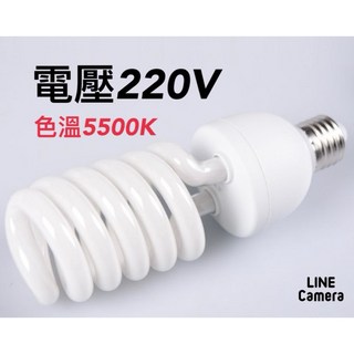 賠售 220V 5500k 自然光 e27 攝影燈泡 - 廠商做錯 自然光燈泡 220v, 1個