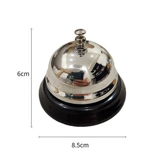 櫃台服務鈴 搶答鈴 擺攤鈴 鈴鐺 叫人鈴 按鈴 門鈴 搖鈴 桌遊 團康活動 益智遊戲 擺攤道具 來客鈴, 1個, 銀色, 銀色