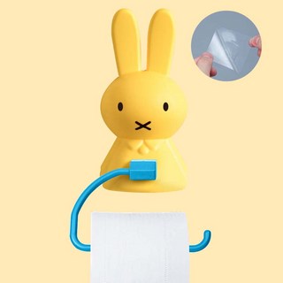 치트몰 초특가 무타공 토끼 인테리어 휴지걸이, 옐로우, 1개