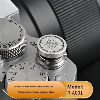 후지 니콘 캐논 X100VI XT50 ZFC Z30 GR3X 메탈 셔터 버튼 장식 액세서리, 02 은