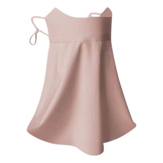 沐光生活 moko life 冰絲防曬面罩 涼感透氣掛耳防風面罩 眼角遮蔽加長遮頸 可水洗粉紅色, 粉紅色, 1個