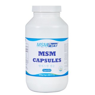 엠에스엠퓨어 MSM식이유황 식물성캡슐 250 정식수입 국내당일배송, 250정, 250개