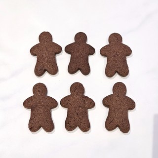 작은진저맨 무지 수제버터쿠키 6개 (아이싱 미포함/쿠키만) 디저트 간식, 초코_작은진저맨6개