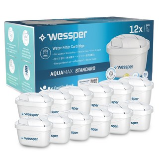 웨스퍼 필터(브리타 정수기 맥스트라 필터 호환), 단품, 12개