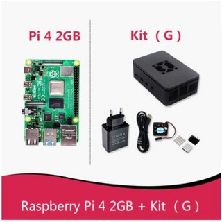 공식 오리지널 라즈베리 파이 4 모델 B Dev 보드 키트 RAM 2G 4G 8G 4 코어 CPU 15Ghz 3 Pi 3B 보다 빠른 속도, 5.RPI 4B-2GB and Kit 1