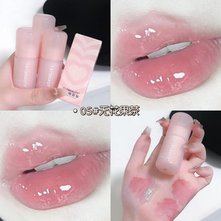 持久水潤嘟嘟脣蜜 亮面唇釉唇彩, 1個, 大冰桶唇釉, 05無花果茶