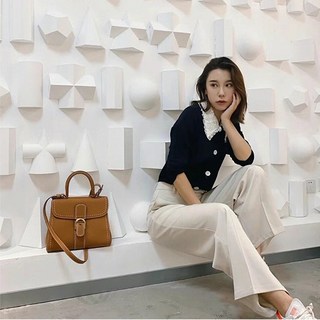 木木子家 視拍 28cm 34cm 頭層牛皮超Q彈 單肩包 手提包 肩背包 側背包 通勤包 真皮包包 牛皮革女生包包, 焦糖