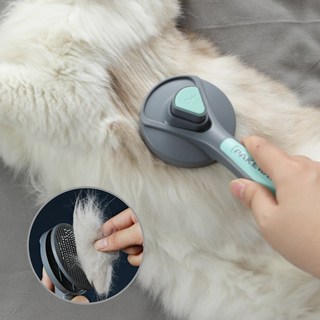 강아지 고양이 반려동물빗 원터치 죽은털 제거 털제거빗, do 그레이(b), 1개