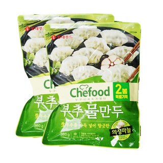 롯데 쉐푸드 부추물만두, 2개, 360g