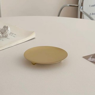 熱銷Top1台灣 蠟燭小燭台 蠟燭台 蠟燭 香氛蠟燭 香薰蠟燭 蠟燭座 蠟燭墊, 金色小號｜6.5 cm