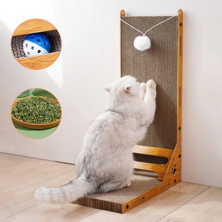 BLACK K7 수직 고양이 스크래쳐 대형 고양이장난감 60CM, 1개, 다기능 L형